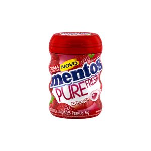 Goma de Mascar Pure Fresh Morango Mentos 56g