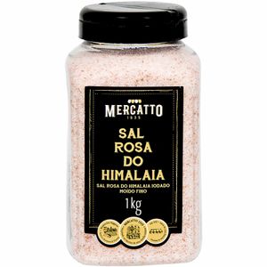 Sal Rosa do Himalaia Moído Fino Mercatto 1kg