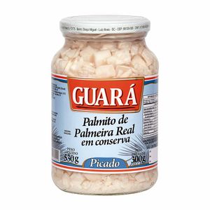 Palmito Palmeira Real Picado Guará 300g