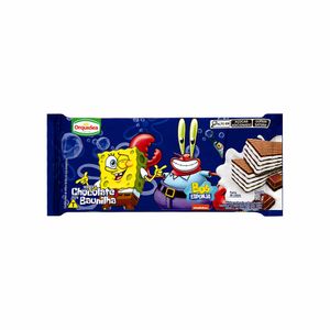 Wafer de Chocolate e Baunilha Bob Esponja Orquídea 90g