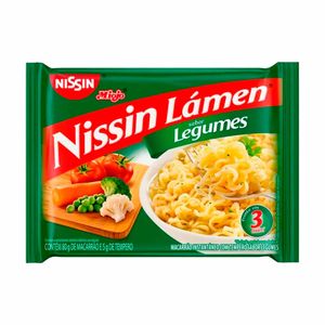 Macarrão Instantâneo Legumes Nissin Lámen 85g