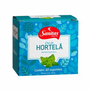 Chá Hortelã Sanitas 10 sachês