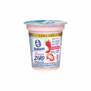 Iogurte de Morango Desnatado Pense Zero Batavo 100g