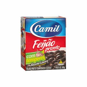 Feijão-preto Pronto com Tempero Camil 380g