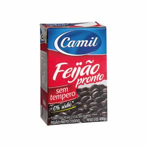 Feijão-preto Pronto sem Tempero Camil 490g