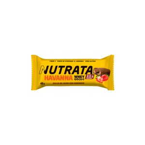 Barra de Proteína Doce de Leite & Morango Whey Grego Havanna Nutrata 40g