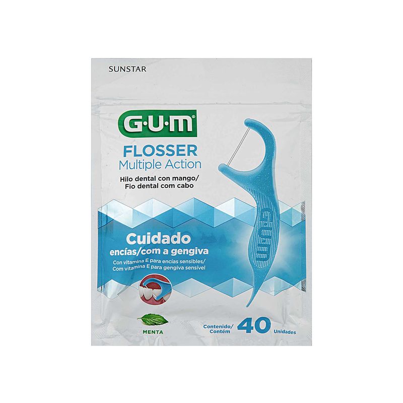 Fio-Dental-Flosser-Multiple-Action-Menta-com-Cabo-Gum-40-unidades-Zaffari-00