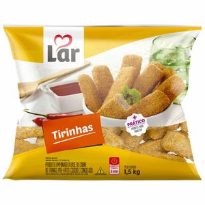 Tirinhas de Frango Empanadas Congeladas Lar 1,5kg