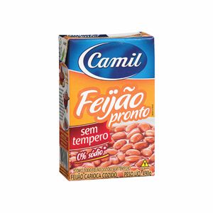 Feijão-carioca Pronto sem Tempero Camil 490g