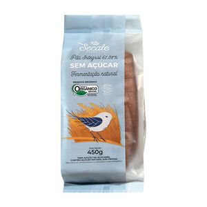 Pão de Forma Integral sem Açúcar Orgânico Secale 450g