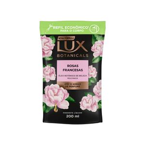 Sabonete Líquido Lux Botanicals Rosas Francesas Sachê refil 200ml