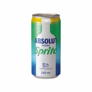 Bebida Sprite Absolut Vodka Lata 269ml