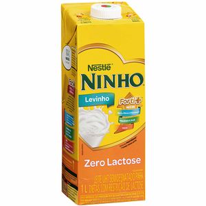 Leite UHT Semidesnatado Zero Lactose Forti+ Levinho Ninho 1 Litro