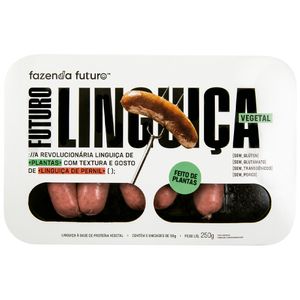 Linguiça Vegetal Congelada Sabor Pernil Fazenda Futuro 250g