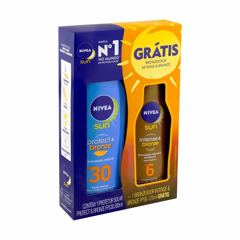 Conjunto-Protetor-Solar-Nivea-Sun-FPS30-Protect---Bronze-200ml---Bronzeador-Nivea-Sun-FPS6-Intense---Bronze-125ml-Zaffari-01