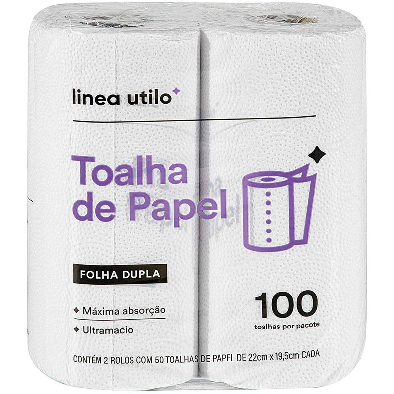 Conjunto-com-2-Toalhas-de-Papel-em-Rolo-Folha-Dupla-Linea-Utilo-22x195cm-50-folhas-Zaffari-00