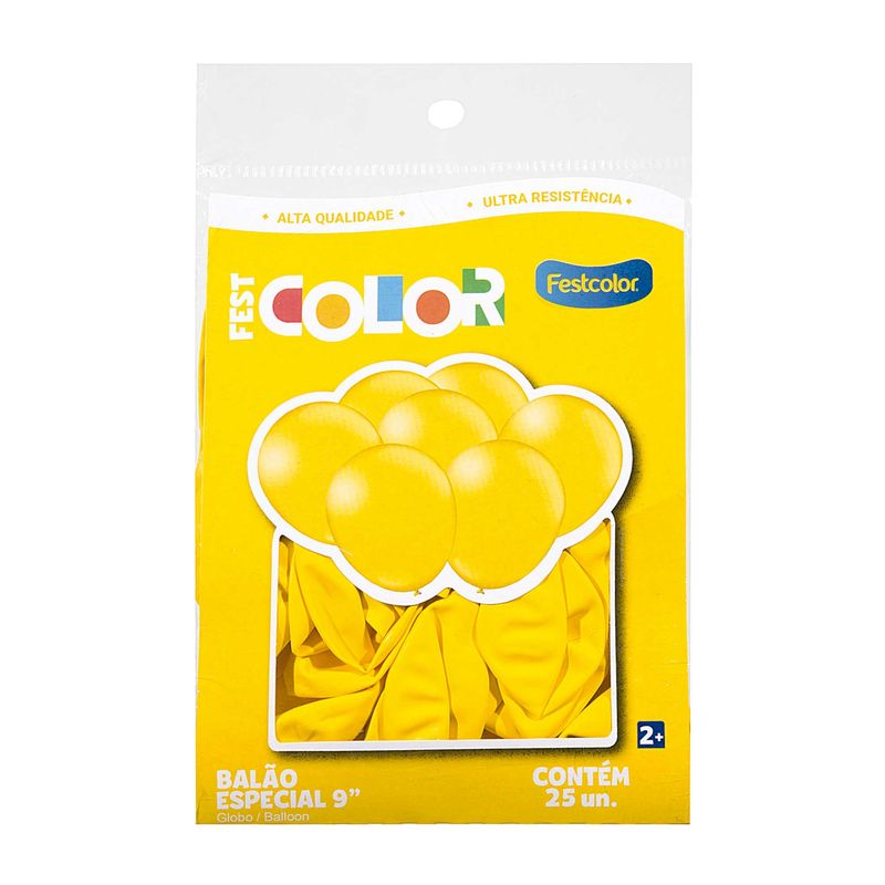 Balao-para-Festa-Amarelo-nº9-Festcolor-com-25-unidades-Zaffari-00