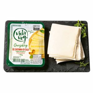 Queijo Mussarela de Castanha de Caju Fatiado Vida Veg 150g