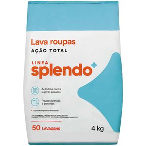 Lava-roupas em Pó Splendo Ação Total 4kg