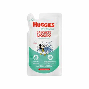 Sabonete Líquido Huggies Disney Baby Extra Suave Sachê Refil 200ml