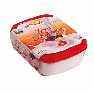Sorvete Napolitano Zero Lactose Sorvelândia 1 Litro