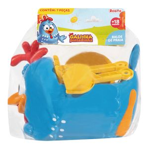 Balde de Praia Galinha Pintadinha 9687 Rosita 7 Peças