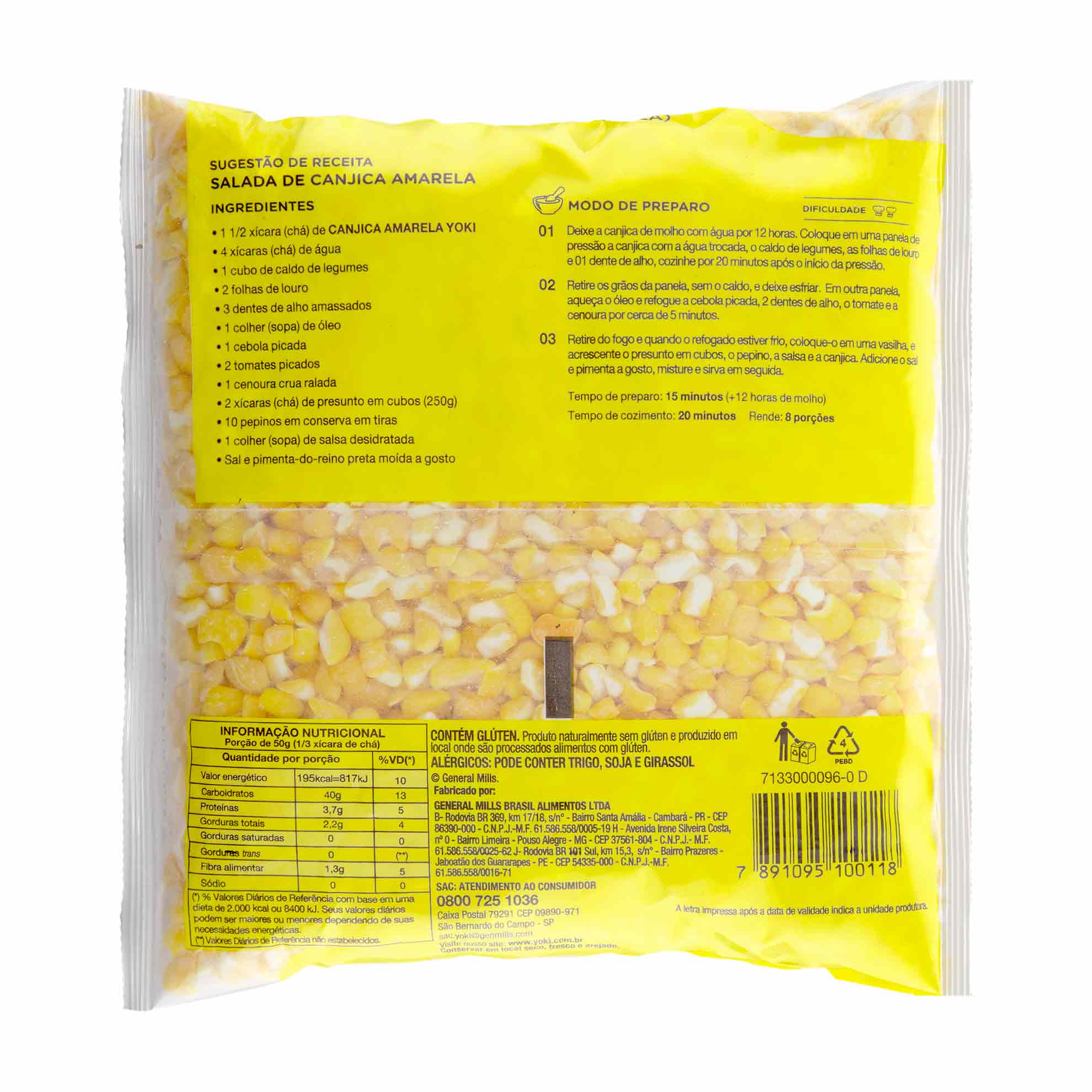 Canjica Amarela Yoki 500g - Zaffari