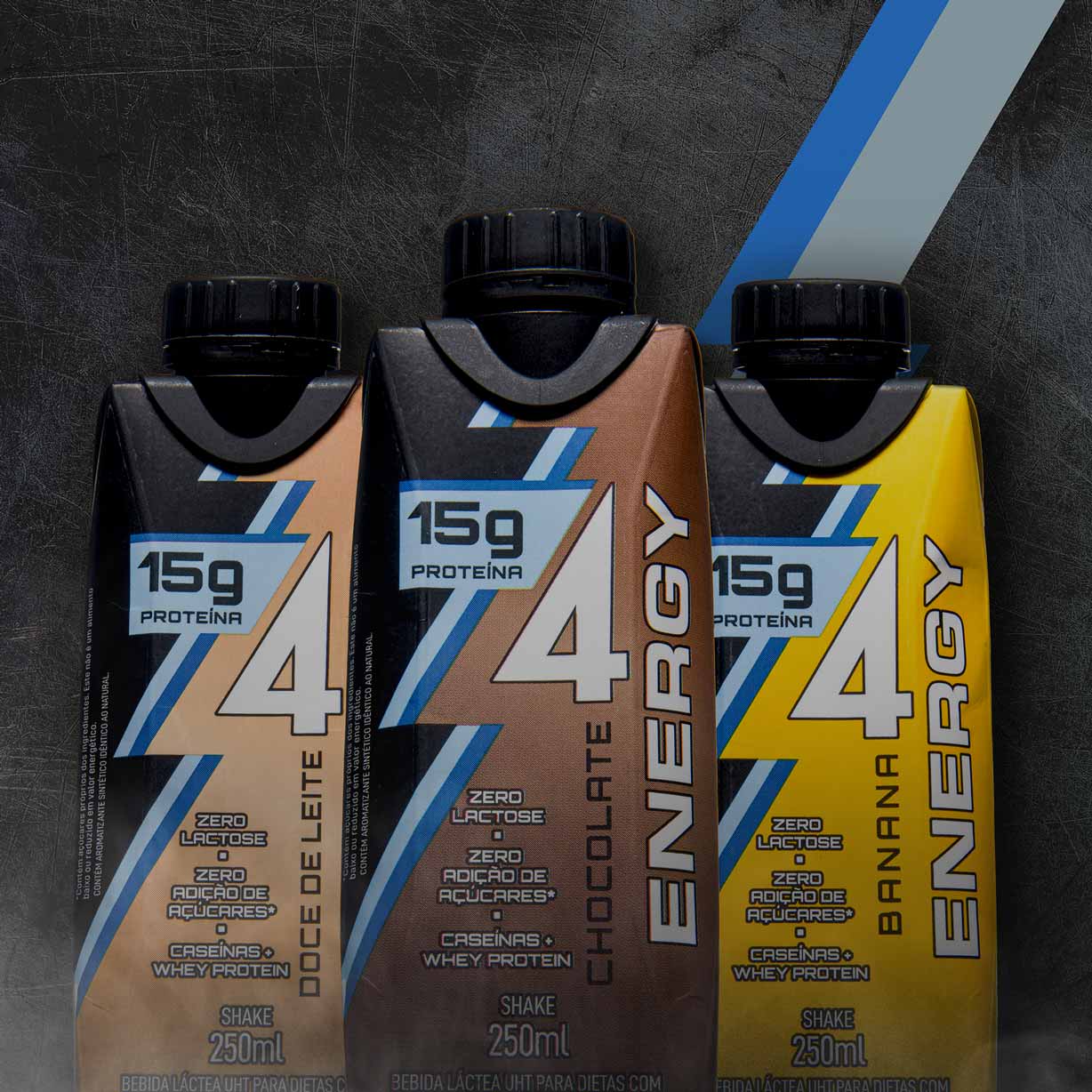 Bebida Láctea sabor Banana 4 Energy 15g Proteínas 250ml - Zaffari
