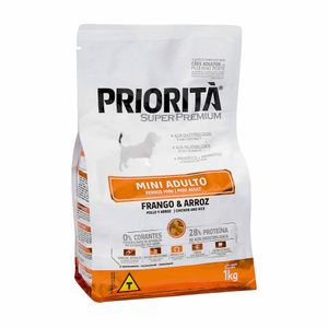 Ração para Cães Priorità Adultos Pequeno Porte Frango e Arroz 1kg