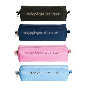 Estojo Escolar de Nylon com Divisória Sortido Opty Bory