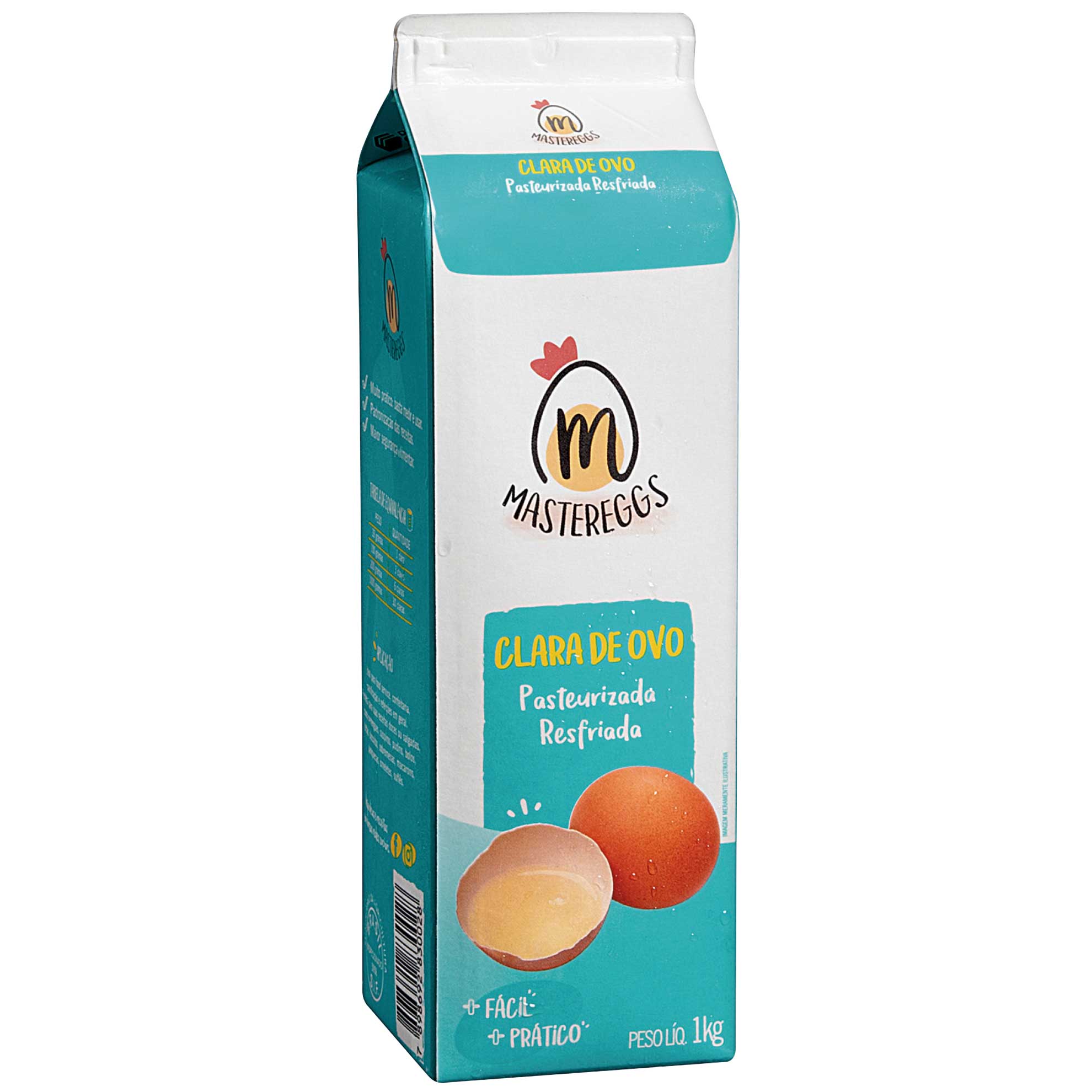 Clara de Ovo Pasteurizada Resfriada Mastereggs 1kg - Zaffari