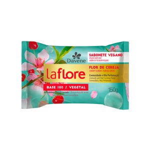 Sabonete Vegetal em Barra La Flore Davene Vegano Flor de Cerejeira 150g