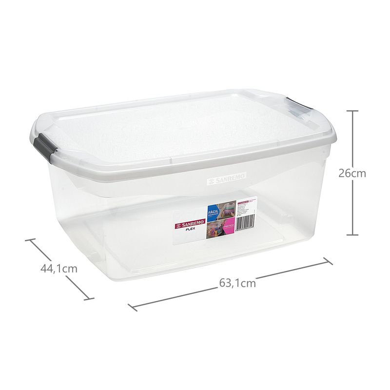 Organizador-Transparente-Multiuso-SR961-Flex-Sanremo-48-Litros-Zaffari-01