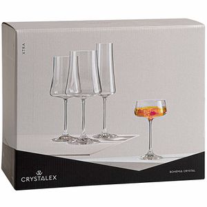 Conjunto Taças de Cristal para Vinho Xtra Bohemia 560ml 6 peças