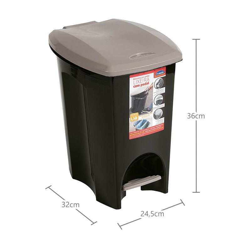 Lixeira-com-Pedal-Multiuso-Preta-EcoBlack-3495-Plasutil-15-Litros-245x36x32cm-Zaffari-01