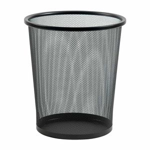Lixeira Redonda de Ferro Preta AWB124 Marchand 22x33x29,5cm