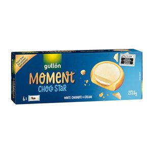 Biscoito Moment Choco Star Chocolate Branco Gullón 235,8g