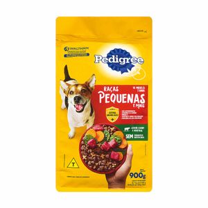 Ração para Cães Pedigree Adultos Raças Pequenas Carne e Vegetais 900g