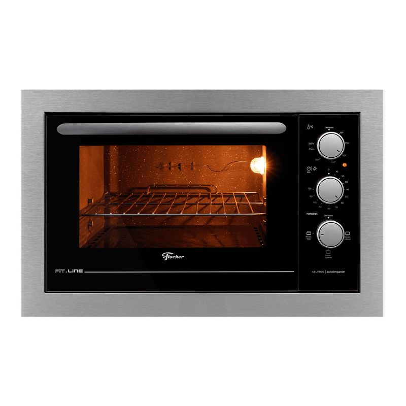 Forno-Eletrico-de-Embutir-Fischer-Fit-Line-Inox-48-Litros-34493.95486-220V-Zaffari-00