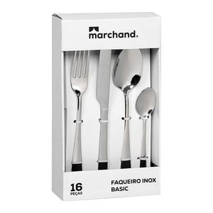 Faqueiro Inox Basic JCG-263 Marchand 16 Peças