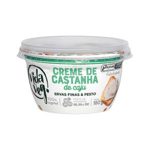 Creme de Castanha de Caju Ervas Finas e Pesto Vida Veg 180g