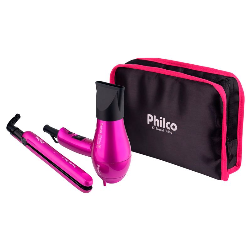 Kit-Travel-Shine-Rosa-Philco-Prancha-e-Secador-Bivolt---Necessaire-Zaffari-00