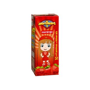 Bebida de Fruta Morango Os Aventureiros 200ml