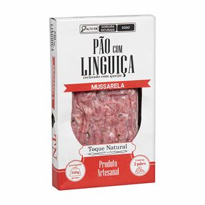 Pão com Linguiça Recheado com Queijo Mussarela Toque Natural 350g