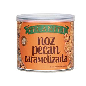 Nozes Pecan Caramelizadas Pecanita Lata 100g