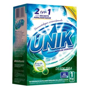 Detergente em Pó para Máquinas Lava-Louças Unik 1kg