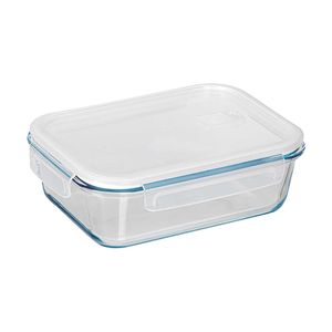 Pote de Vidro Retangular Hermético com Tampa de Plástico Marchand 1520ml