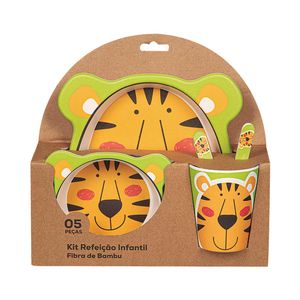 Kit Refeição Infantil Leão Marchand 5 Peças