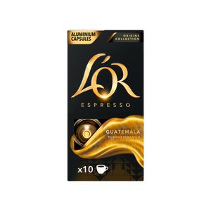 Cápsulas de Café Espresso Guatemala L'Or com 10 unidades