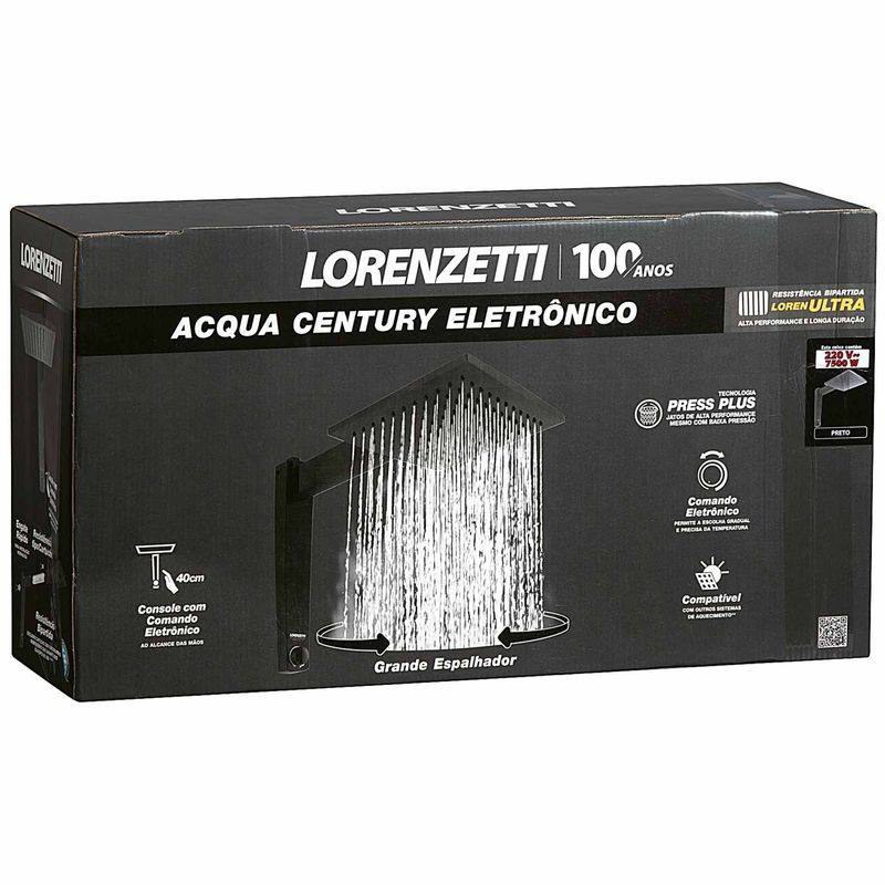 Chuveiro-Eletronico-Acqua-Century-Preto-Lorenzetti-7500W-220V-Zaffari-01